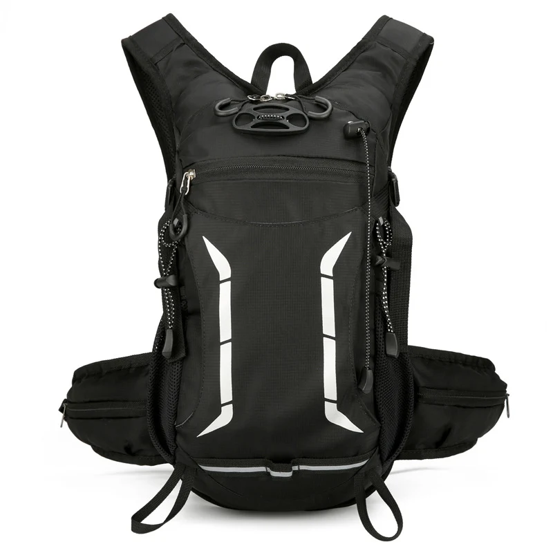 Leichter Unisex Trailrunning-Trinkrucksack mit Hüftgurttaschen, Trinkblasenfach und atmungsaktivem Rückenpolster Skanto