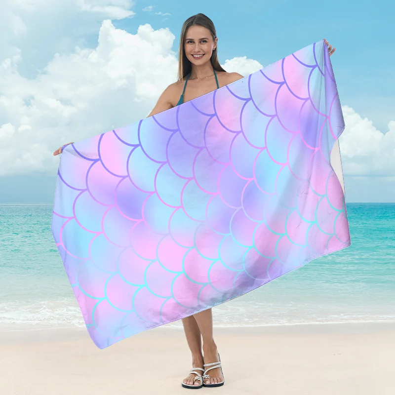 Stranddecke mit tropischem Blattdesign Skanto