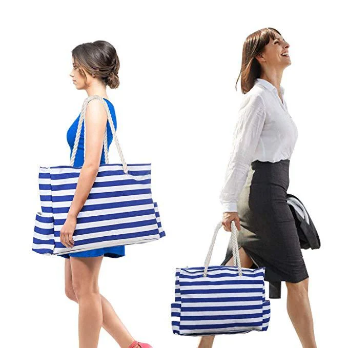 Robuste Strandtasche mit extra großem Stauraum und praktischen Seitentaschen Skanto