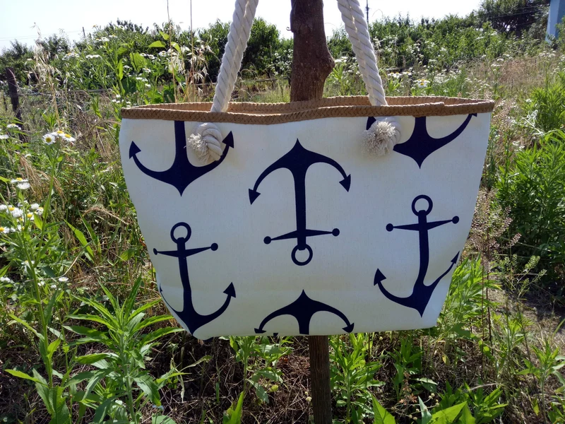 Strandtasche mit nautischem Anker-Design Skanto