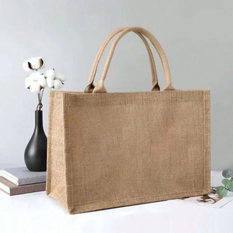 Geräumige Jutetasche mit verstärkten Griffen Skanto