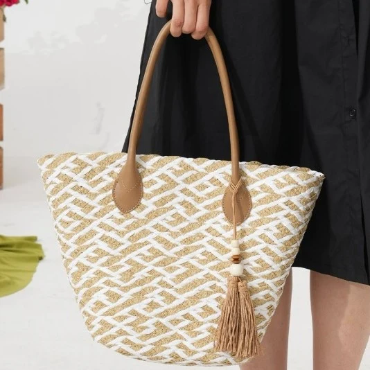 Geometrische Strandtasche Skanto
