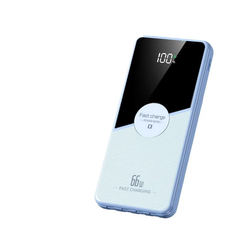 Multifunktionale Powerbank mit Schnellladefunktion und integrierten Kabeln Skanto