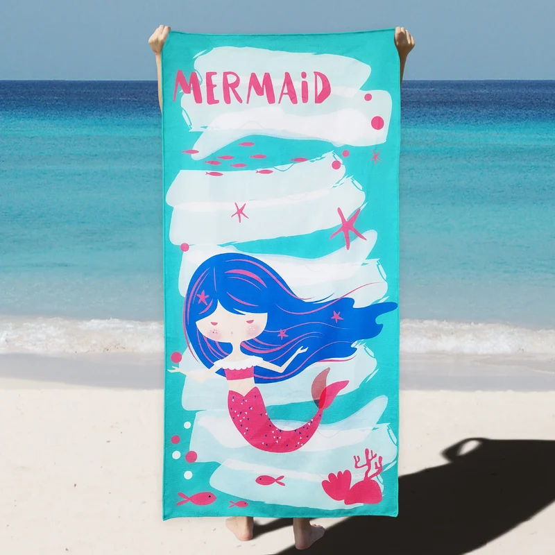 Strandtuch mit bezauberndem Meerjungfrauen-Design Skanto