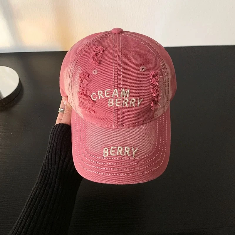 Damen Baseball Cap aus Denim im Used-Look Skanto