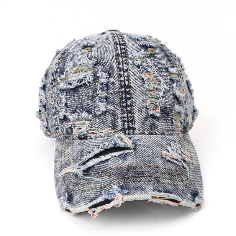 Damen Baseball Cap aus Denim im Used-Look Skanto