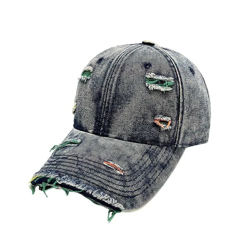 Damen Baseballkappe im Used-Look aus Jeans Skanto 1784084142