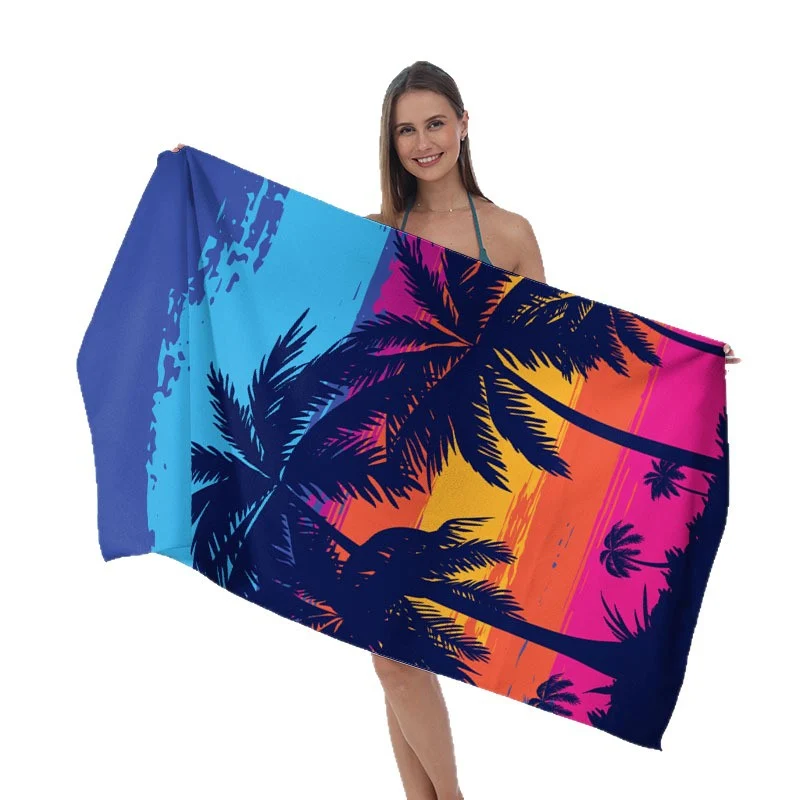 Strandtuch mit tropischem Palmenblatt-Design Skanto