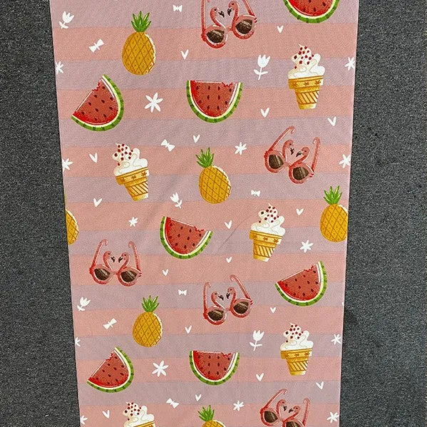 Strandtuch mit tropischem Flamingo-Design Skanto