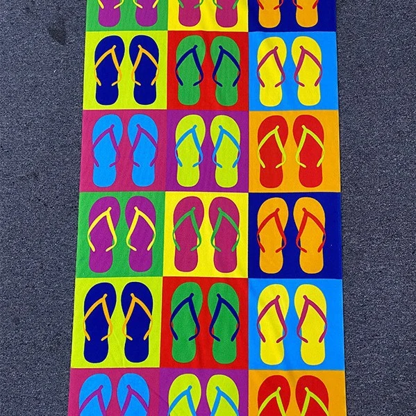 Strandtuch mit tropischem Flamingo-Design Skanto