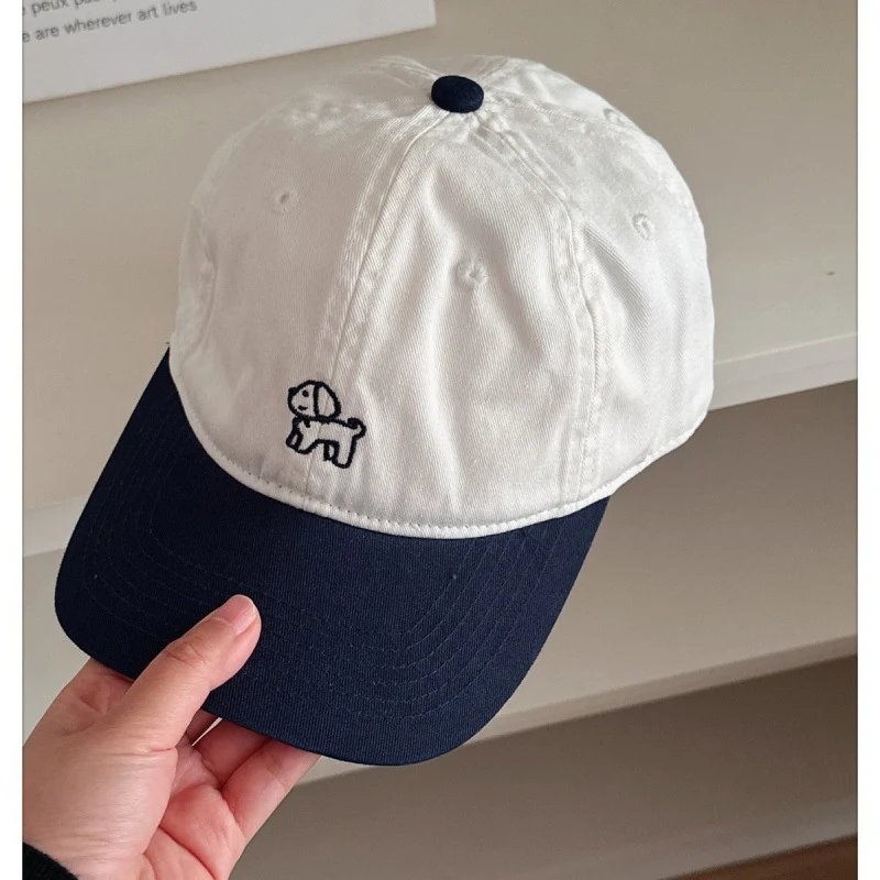 Damen lässige bestickte Hunde-Baseballkappe Skanto