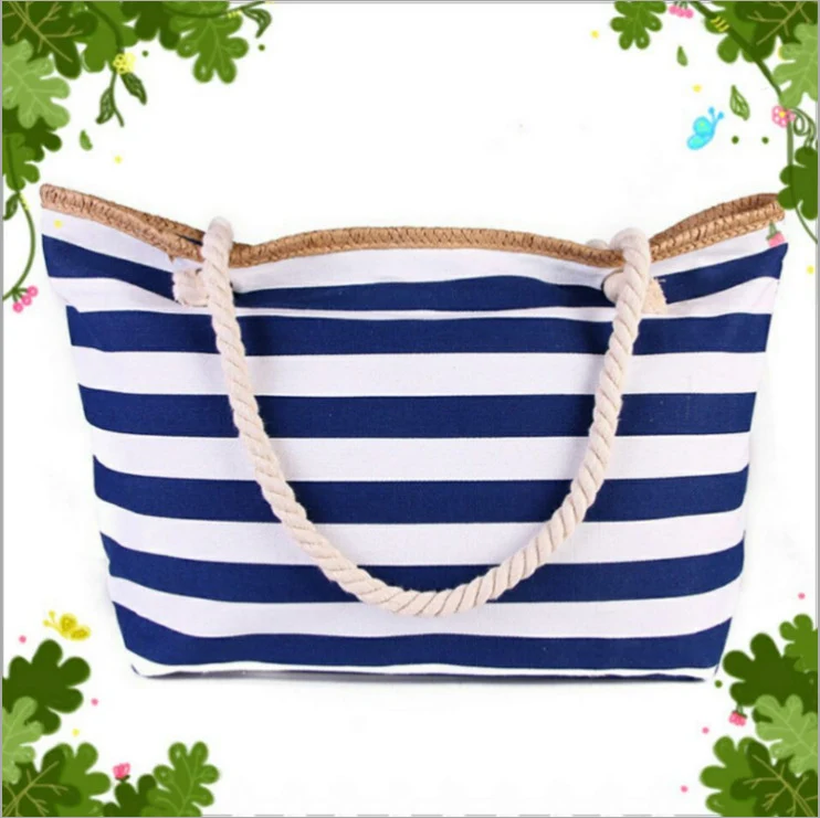 Hochwertige Canvas-Strandtasche mit stabilen Seilgriffen Skanto