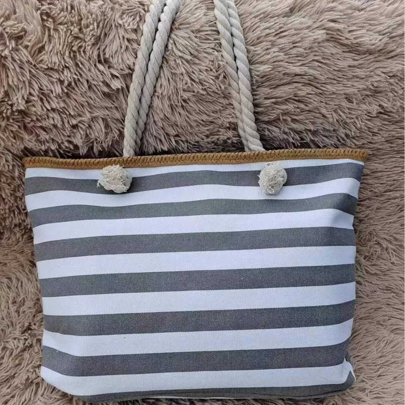 Hochwertige Canvas-Strandtasche mit stabilen Seilgriffen Skanto