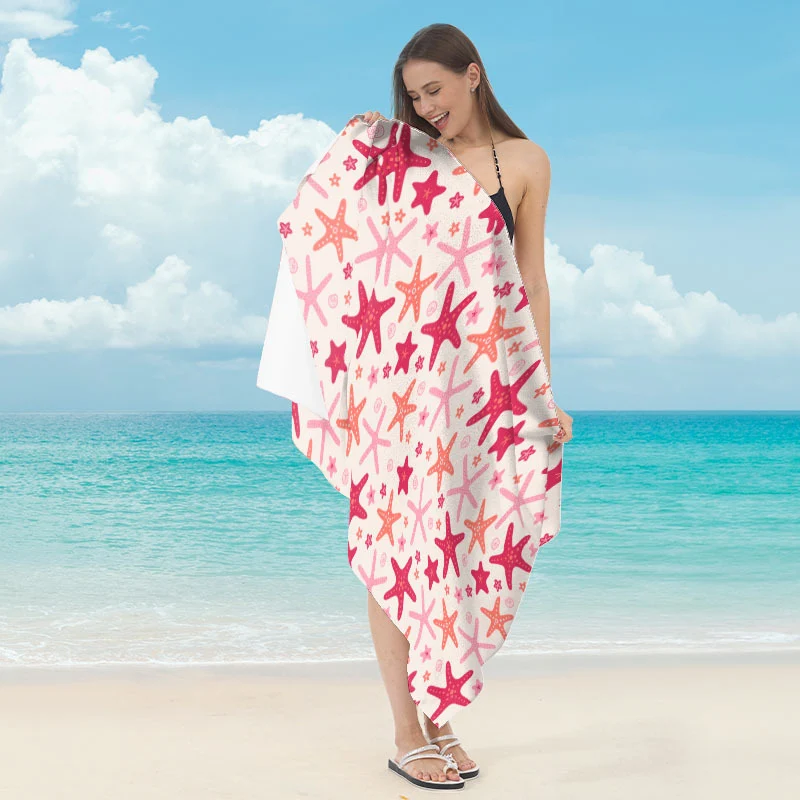 Strandtuch mit maritimem Sternmotiv Skanto
