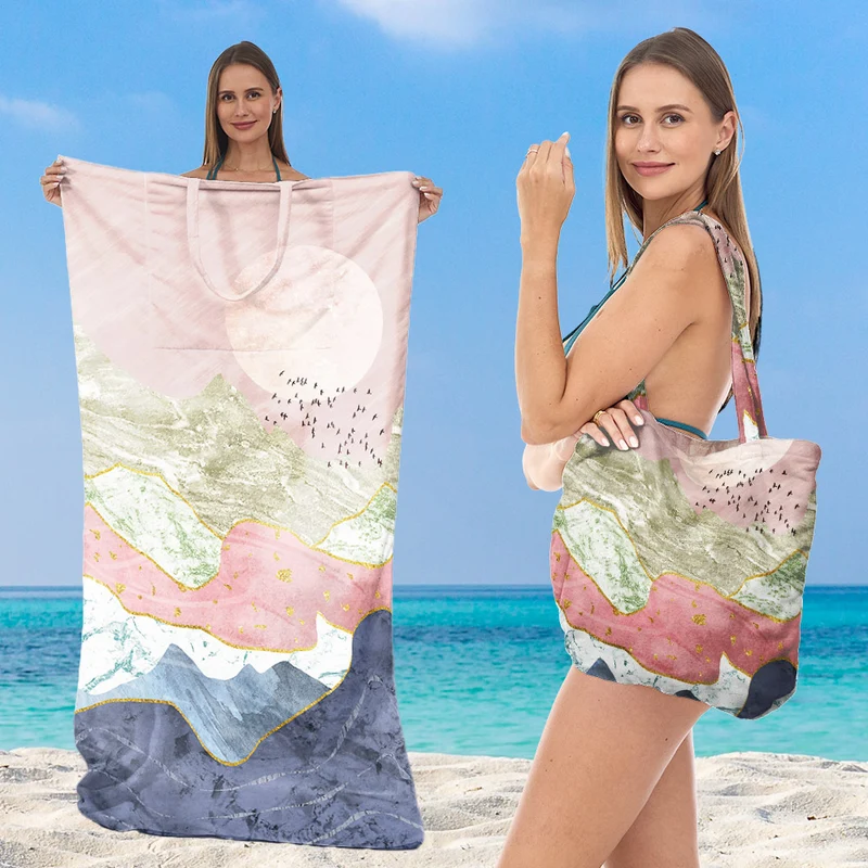 Multifunktionales Strandtuch mit Tragetasche Skanto