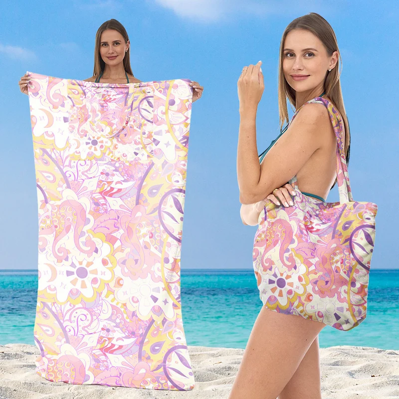 Multifunktionales Strandtuch mit Tragetasche Skanto