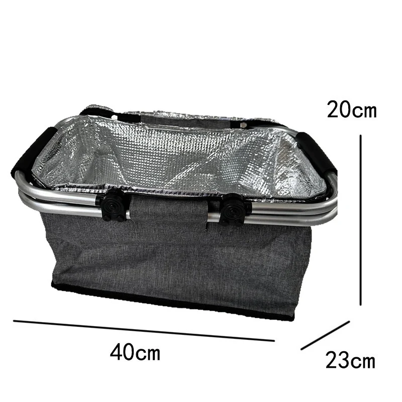 Kühltasche mit robustem Aluminiumrahmen und isolierendem Innenfutter Skanto