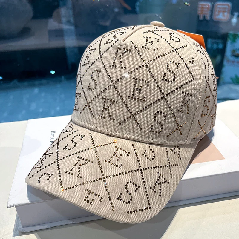 Damen Verstellbare Baseball Cap mit Strass-Verzierung Skanto