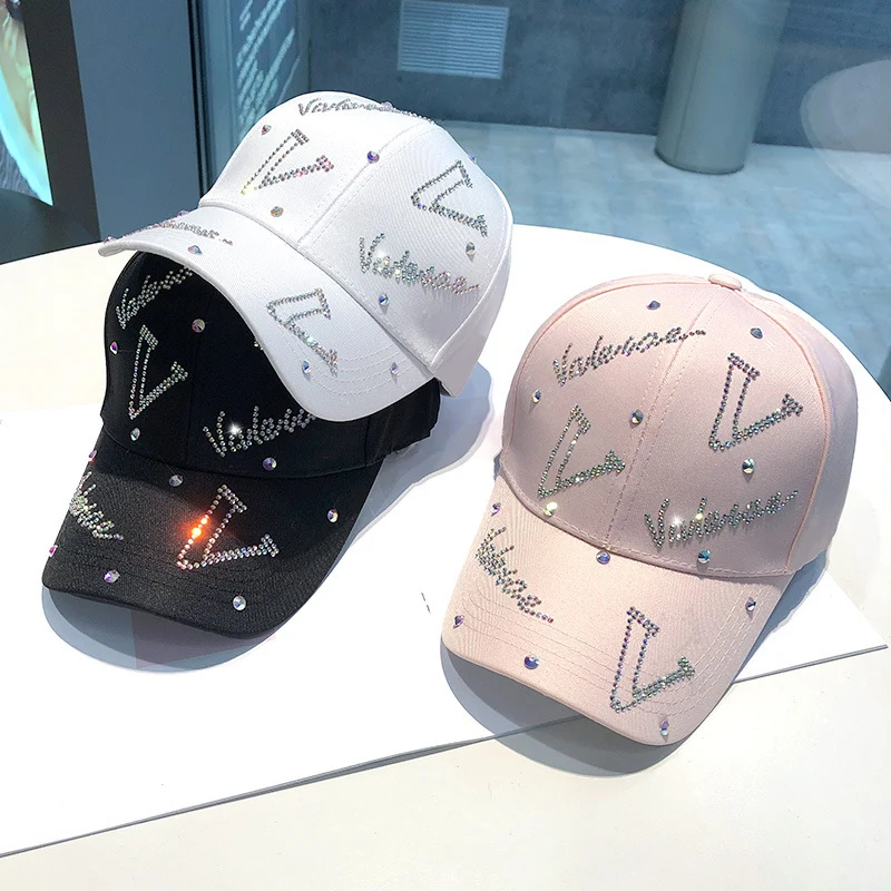 Damen Verstellbare Baseball Cap mit Strass-Akzent Skanto