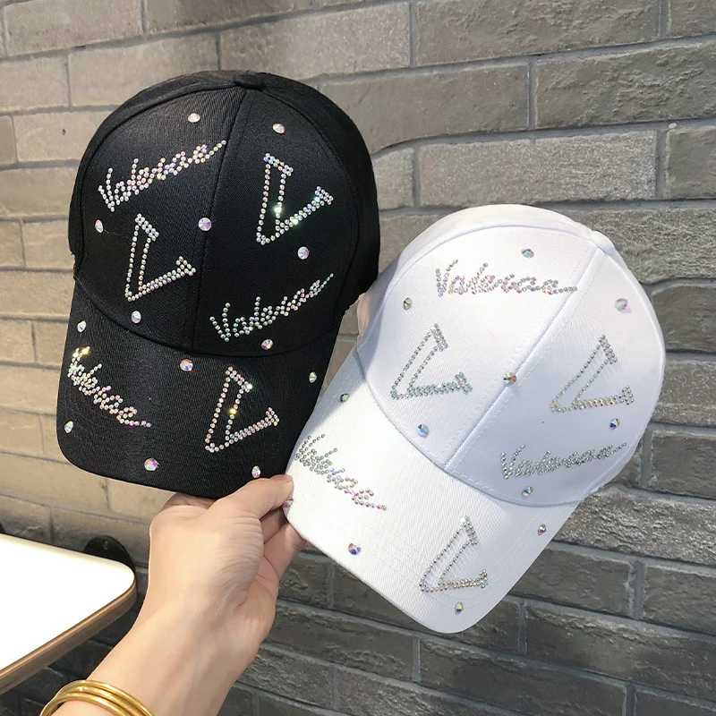Damen Verstellbare Baseball Cap mit Strass-Akzent Skanto