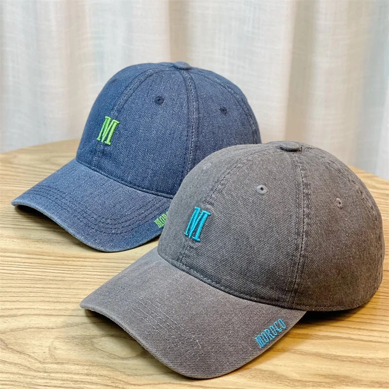 Herren Bestickte Jeans-Baseballkappe Skanto