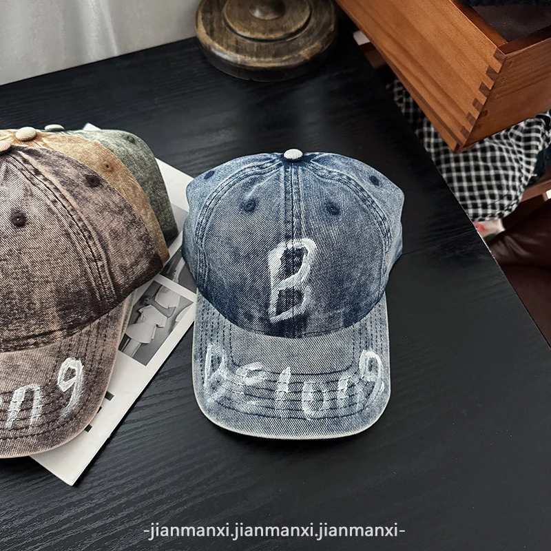 Damen Baseball Cap aus Denim im Used-Look, verstellbar Skanto