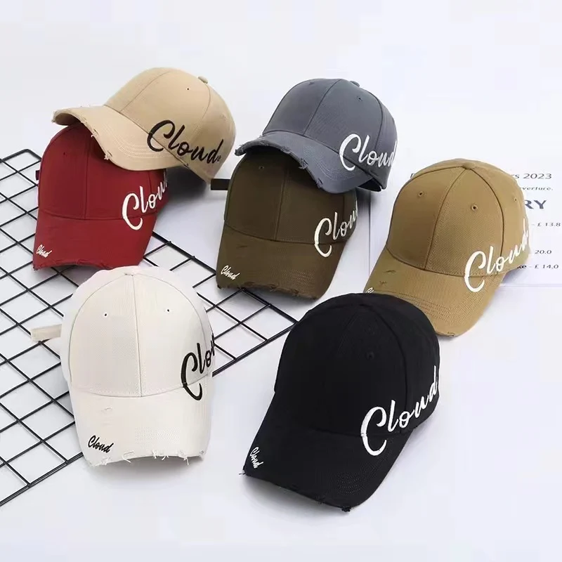 Damen Baseballkappe aus Baumwolle im Used-Look mit Schriftzug-Design Skanto