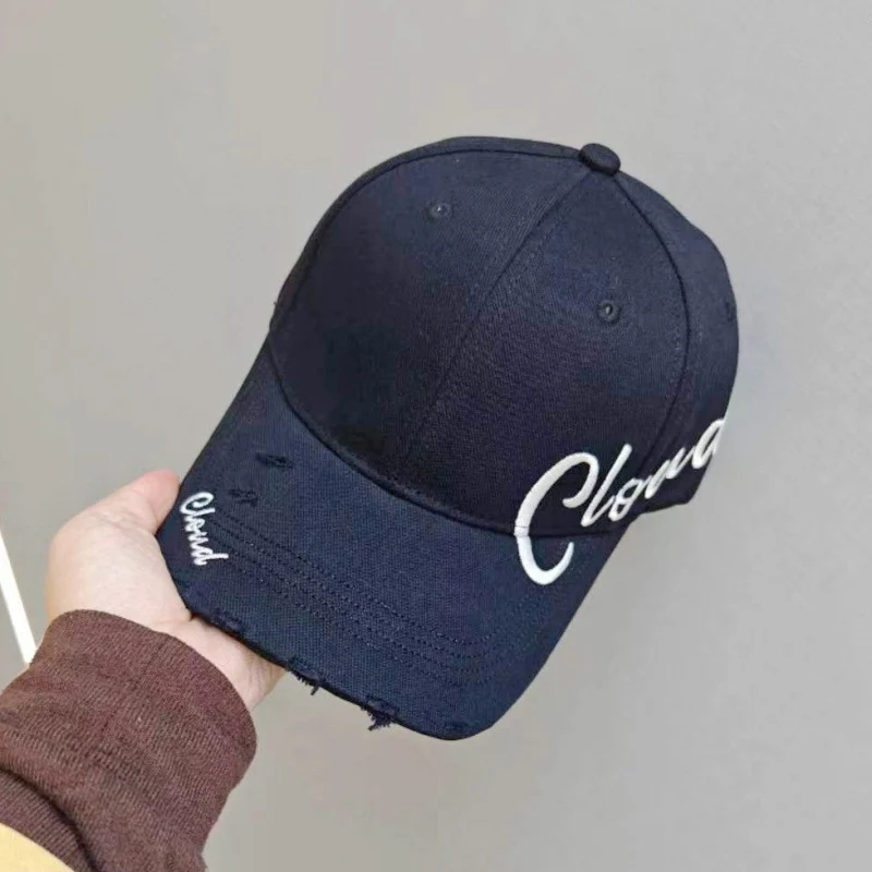 Damen Baseballkappe aus Baumwolle im Used-Look mit Schriftzug-Design Skanto