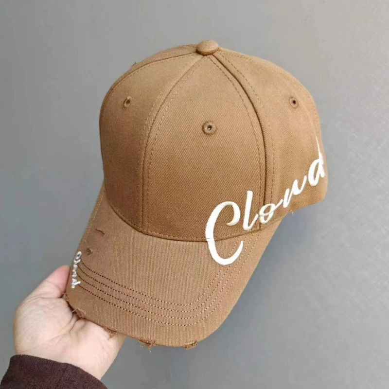 Damen Baseballkappe aus Baumwolle im Used-Look mit Schriftzug-Design Skanto