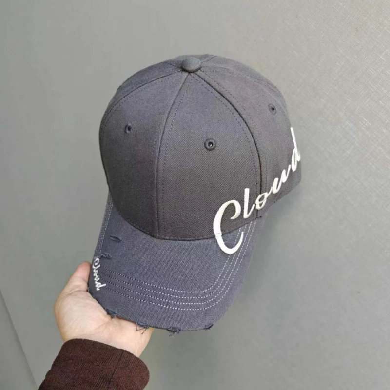 Damen Baseballkappe aus Baumwolle im Used-Look mit Schriftzug-Design Skanto