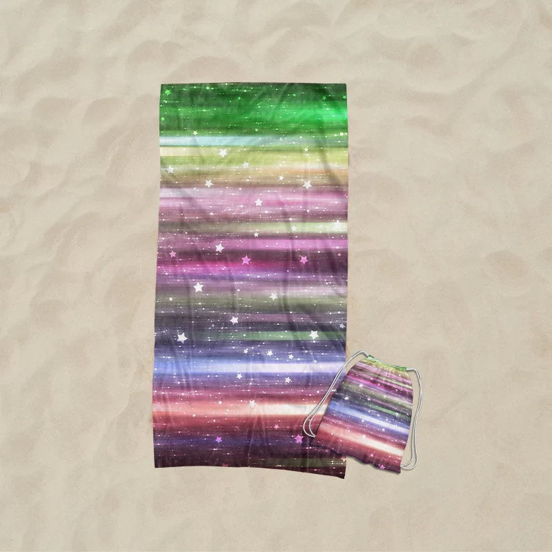 Strandtuch mit künstlerischem Wellendesign Skanto