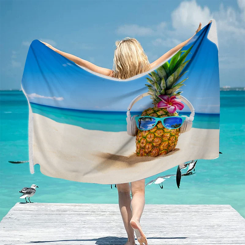 Strandtuch mit kreativem Surf-Motiv Skanto