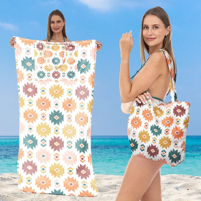 Strandtuch mit kreativem Meeresschildkröten-Muster Skanto
