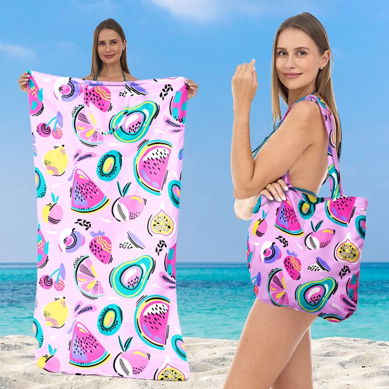 Multifunktionales Strandtuch mit integrierter Tragetasche Skanto