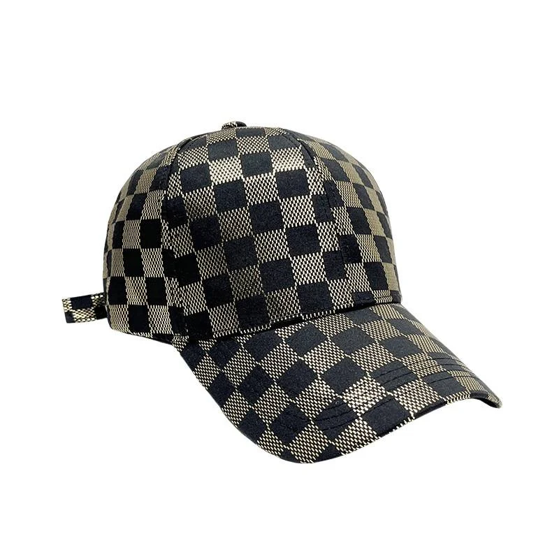 Damen Karierte Mesh Baseball Cap Skanto