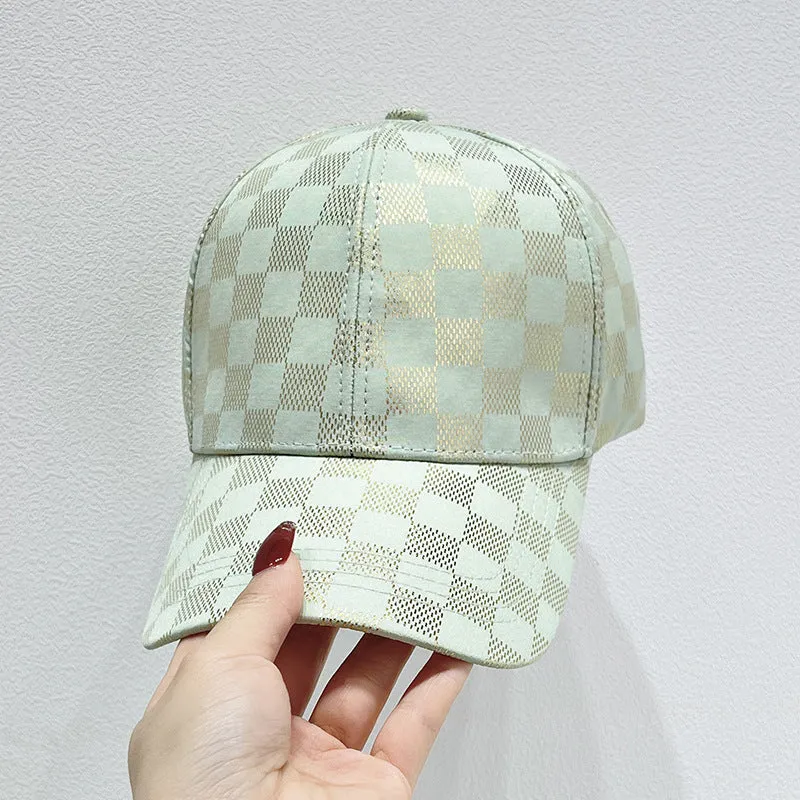 Damen Karierte Mesh Baseball Cap Skanto