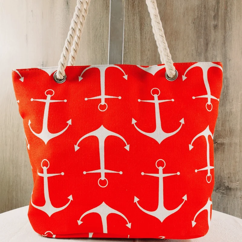 Große und bunte Freizeit-Strandtasche Skanto