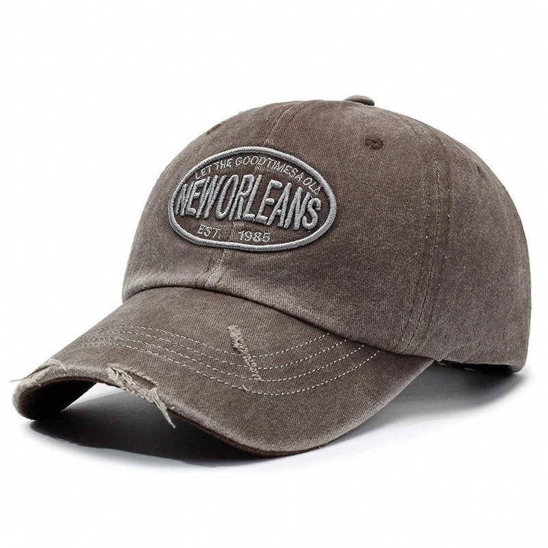 Damen Distressed Baumwoll Baseballkappe Skanto 1784083760