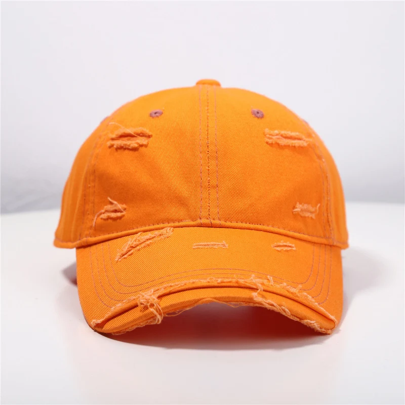 Damen Distressed Klassische Baseballkappe Skanto