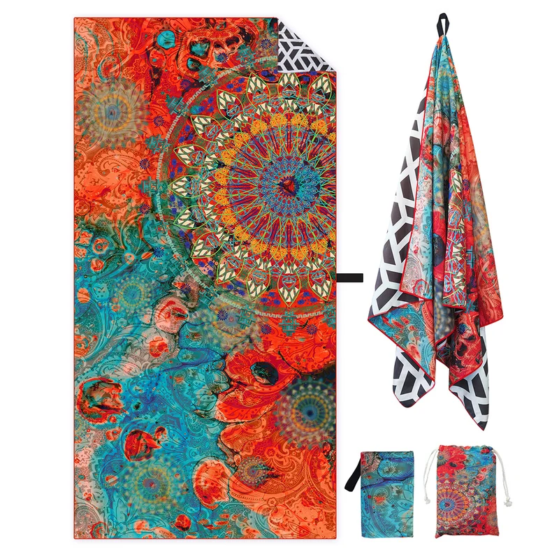 Strandtuch mit kreativem Mandala-Design Skanto