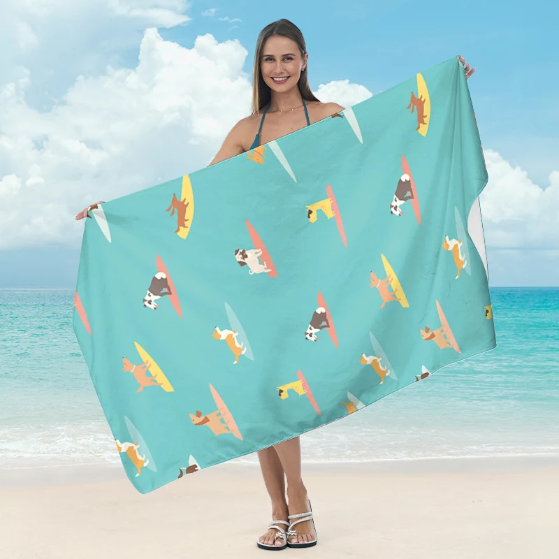 Strandtuch mit hellem Frucht-Motiv Skanto