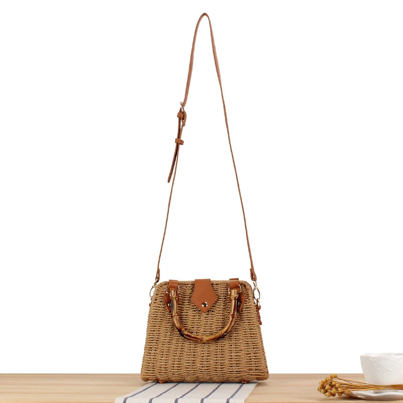 Handtasche mit modernem Flechtdesign und verstellbarem Schulterriemen Skanto