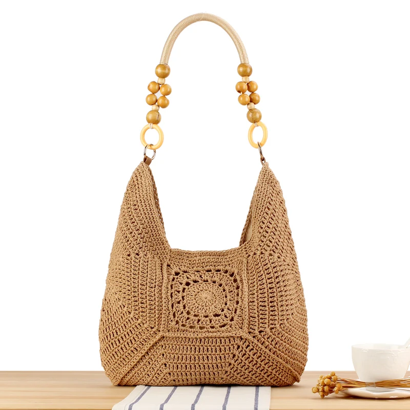 Handtasche mit kunstvollem Häkelmuster Skanto