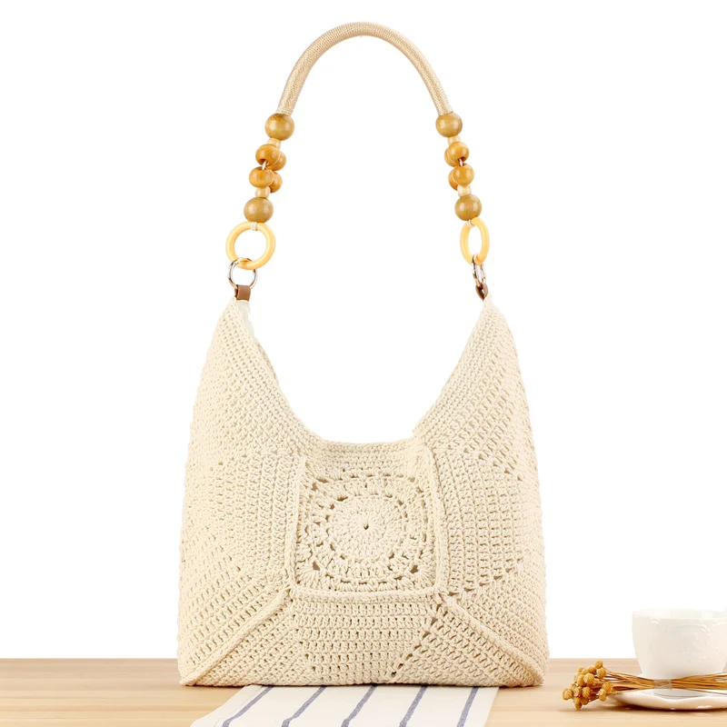 Handtasche mit kunstvollem Häkelmuster Skanto