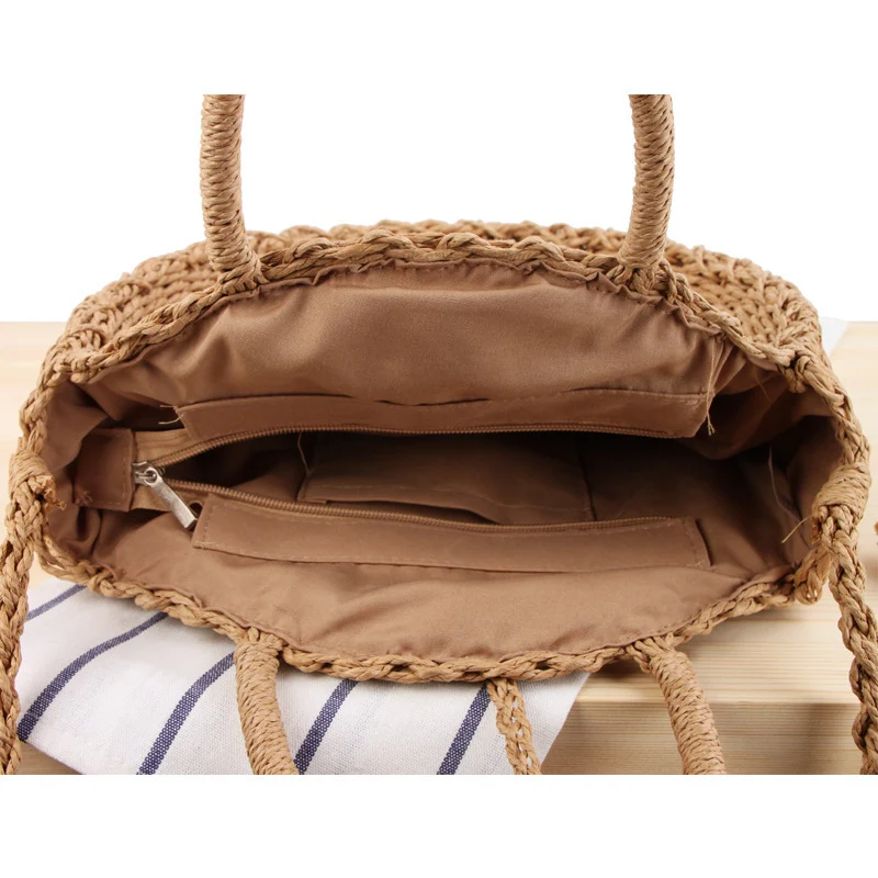 Runde Tasche mit praktischem Innenfutter Skanto