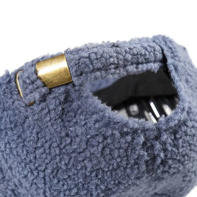 Damen Flauschige Sherpa-Baseballkappe Skanto