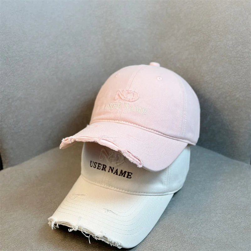 Damen Distressed Lässige Verstellbare Baseballkappe Skanto