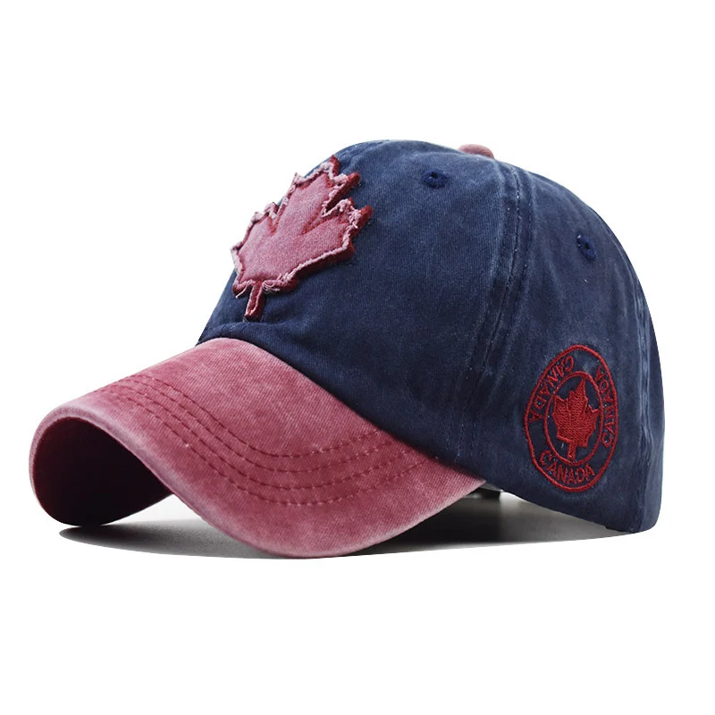 Damen Distressed Canvas Baseballkappe Skanto