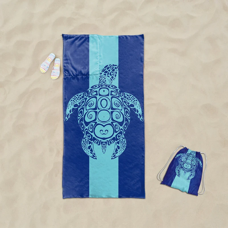 Strandtuch mit exklusivem Meeresschildkröten-Motiv Skanto