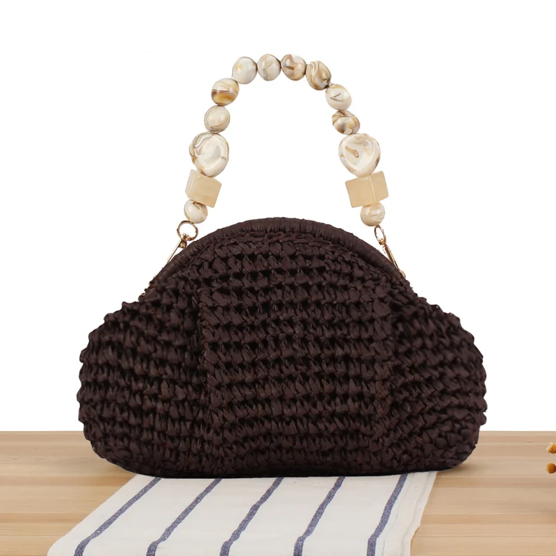 Handtasche mit innovativem Perlengriff Skanto